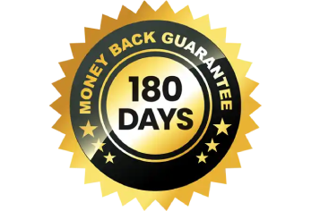 180 day guarantee highlighting customer protection and satisfaction assurance policy